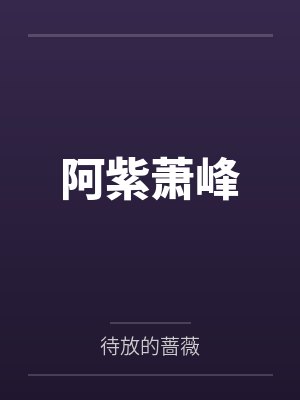 阿紫萧峰